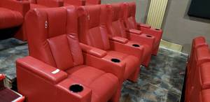 lot 248 image: Lot of 4 Luxury Media Lounge Chairs CHAIRS DO NOT HAVE POWER