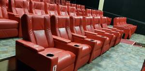 lot 266 image: Lot of 6 Electric Power Reclining w Power Footrest Media Lounge Chairs
