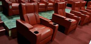 lot 273 image: Lot of 2 Single Electric Power Reclining w Power Footrest Media Lounge Chairs