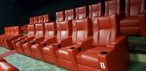 lot 276 image: Lot of 6 Electric Power Reclining w Power Footrest Media Lounge Chairs