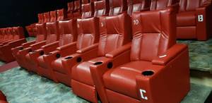 lot 277 image: Lot of 6 Electric Power Reclining w Power Footrest Media Lounge Chairs