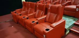 lot 283 image: Lot of 4 Electric Power Reclining w Power Footrest Media Lounge Chairs