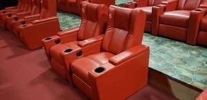 lot 284 image: Lot of 2 Electric Power Reclining w Power Footrest Media Lounge Chairs