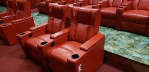 lot 285 image: Lot of 2 Electric Power Reclining w Power Footrest Media Lounge Chairs