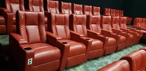 lot 298 image: Lot of 7 Electric Power Reclining w Power Footrest Media Lounge Chairs