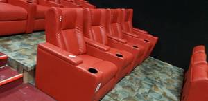 lot 304 image: Lot of 4 Electric Power Reclining w Power Footrest Media Lounge Chairs