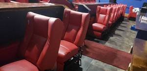 lot 308 image: Lot of 10 Electric Power Reclining w Power Footrest Media Lounge Chairs