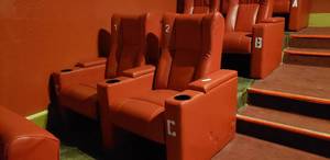 lot 353 image: Lot of 2 Luxury Media Lounge Chairs CHAIRS DO NOT HAVE POWER