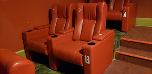 lot 354 image: Lot of 2 Luxury Media Lounge Chairs CHAIRS DO NOT HAVE POWER