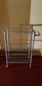 lot 221 image: Small Rolling Steel Rack