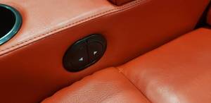 lot 245 image: Lot of 4 Electric Power Reclining w Power Footrest Media Lounge Chairs
