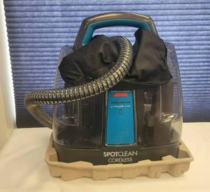 lot 183 image: BISSELL LITHIUM-ION SPOTCLEAN CORDLESS WITH INSTRUCTION MANUAL AS SHOWN.