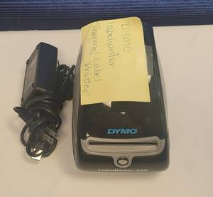 lot 193 image: DYMO LABELWRITER MODEL 1750110 WITH POWER CORD AS SHOWN.