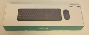 lot 223 image: JELLY COMB 24G WIRELESS KEYBOARD AND MOUSE COMBO IN BOX AS SHOWN.