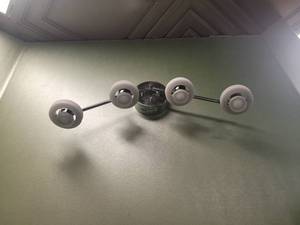 lot 112 image: LIGHT FIXTURE IN DESIGN AND COLOR AS SHOWN.