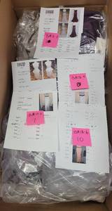 lot 281 image: LOT OF 36 NEW DRESSES IN ASSORTED STYLES, COLORS, AND SIZES AS SHOWN. SEE ALL PICTURES (SOLD 36 X THE MONEY)