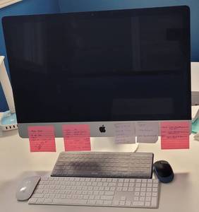 lot 513 image: 27 INCH APPLE IMAC DESKTOP COMPUTER MODEL A1419 WITH ACCESSORIES IN WORKING CONDITION AS SHOWN. CHECK IT OUT