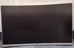 lot 514 image: ACER 27 INCH CURVED MONITOR. MODEL ED273