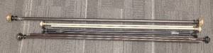 lot 536 image: LOT OF CURTAIN RODS IN ASSORTED STYLESSIZES AS SHOWN.
