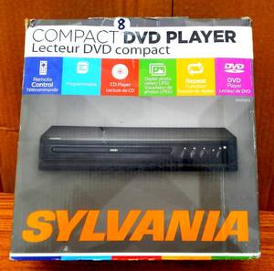 lot 8 image: SYLVANIA COMPACT DVD PLAYER - UNUSED IN BOX WITH REMOTE