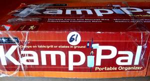 lot 61 image: KAMP PAL TABLE CLAMPING OR GROUND INSERTING CAMP ORGANIZER