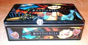 lot 73 image: VERY COOL BOTTICCELI  CHOCOLATES COLLECTORS TIN