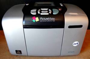 lot 109 image: $$ Epson PictureMate 500 B351A Portable Printer