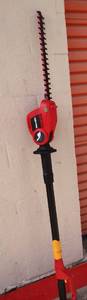 lot 114 image: HOME LIFE ELECTRIC HEDGE TRIMMER WITH EXTENTION POLE