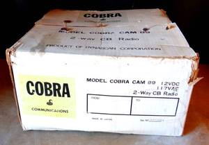 lot 122 image: VINTAGE Cobra Cam 89 Dynascan 23 Channel AM CB Transceiver - IN ORIG BOX $$$
