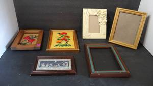 lot 160 image: ASSORTMENT OF WALL HANGING FRAMES AS SHOWN