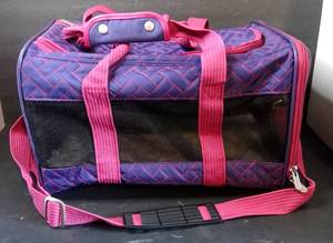lot 152 image: CUTE PURPLE AND PINK PORTABLE ANIMAL TOTE