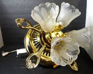 lot 180 image: WORKING CEILING FAN WITH LIGHT KIT AND REVERSABLE BLADES