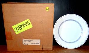 lot 208 image: NEW IN BOX - WEDGWOOD 6 PIECE EDWARDIAN INDIGNIA  METALISIZED CHINA SET $$$