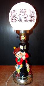 lot 211 image: RARE VINTAGE SCOTCH CADDY BAR LAMP IN GOOD WORKING ORDER $$$