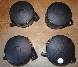lot 236 image: LOT OF 4 ROLLING CASTERS WITH 12 OPENING