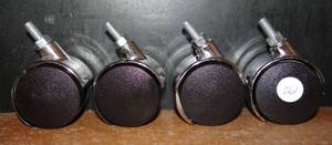 lot 261 image: SET OF ROLLING CASTERS AS SHOWN