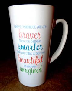 lot 289 image: ROOBEE INSPIRATIONAL COFFEE MUG - NEW
