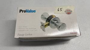 lot 65 image: ProValue Satin Chrome Door Handle
