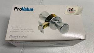 lot 66 image: ProValue Satin Chrome Door Handle