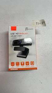 lot 54 image: J5 Create USB HD Webcam w 360 rotation