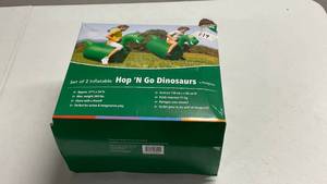 lot 119 image: Dinosaurs Hop N Go Inflatable Set of 2