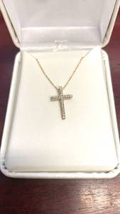 lot 69 image: Gold Cross Thin Fine Necklace
