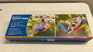lot 104 image: HearthSong Platform Swing Colorful Super