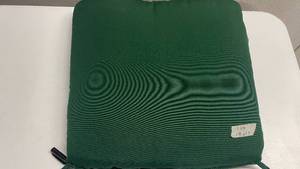 lot 149 image: Green Plow & Hearth Chair Cushion w Ties 19x17