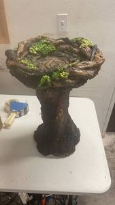 lot 189 image: Succulent Birdbath 26x19x19