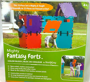 lot 282 image: Mighty Fantasy Fort 33-pc Set Kids Toy HearthSong