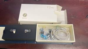 lot 302 image: T2 Pro Tin HiFi Earbuds Stereo Earphones