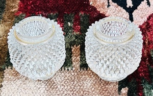 lot 89 image: 2 Vintage Crystal Inkwells