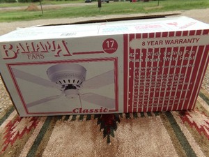 lot 57 image: BAHAMA 42 4 BLADE CEILING FAN