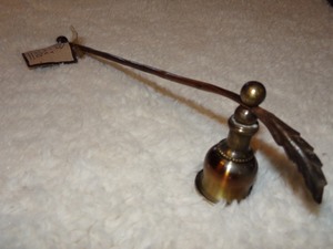 lot 153 image: TINY FLAME STUDIO- FINE HAND MADE METALWORK CANDLE SNUFFER